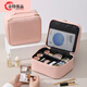 OIMG cosmetic bag portable large capacity 2023 travel cosmetic storage bag carry-on suitcase toiletry bag off-white pink / size 24*20*13cm
