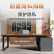 Qujia office desk boss desk and chair combination simple modern office furniture executive desk president desk manager desk executive desk including side cabinet 1.2*0.6 meter boss desk