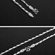 MZMZ platinum men's necklace domineering pt950 platinum jewelry trend necklace hip-hop street dance Valentine's Day birthday gift light luxury - no faucet - 55cm (with gift box)