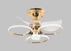 Leshi Lighting (NVC) 2025 Новый креативный тихий фан-свет минималистская столовая спальня гостиная с электрическим вентилятором потолочного вентилятора.