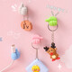 Creative thumb hook hub multifunctional data cable storage fixed wire handler markless hole-free sticky hook [5 packs] random color