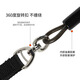 Spico dog chain traction rope P rope explosion-proof, waterproof, anti-biting steel wire P chain modified dog leash for walking large dogs dog training rope Upgraded universal wheel foam handle - black Rope thickness 5mm * Rope length 150cm Recommended 5-150 Jin Jin equals 0.5 kg