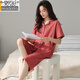 
Modal pure cotton pajamas for women in summer short-sleeved cropped pants two-piece suit loose large size can be worn outside home clothes NXF9898 M [recommended 80-100Jin [Jin equals 0.5 kg]]