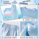Balabala girls suit summer suit 2025 new fashionable children's short-sleeved work pants big children summer fashionable street-fried sports 9889 white + 15290 purple 120 cm