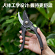 Deli gardening scissors for pruning fruit branches, pruning scissors, garden scissors, flower branch scissors, garden pruning shears, three-sided blades/anti-rust and anti-stick