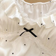 Aussi robe dater pour les femmes en été en été français de style pure glace de glace pure de gise haut de gamme en dentelle à pois