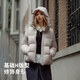 Tambor down jacket women's short hooded new national standard 90 duck down small warm jacket 330332J rose gray 165