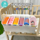 
Crib side storage hanging basket diaper diaper storage bag head hang bag bed fence partition storage box [5 pieces of partitions adjustable] white