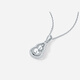 Saturday Fortune (ZLF) PT950 platinum pendant women's car flower shiny simple gourd pendant holiday gift 3.37g