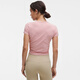 Lululemon丨All It Takes Women's Sports T-Shirt *Ribbed Nulu LW3GV0S Hazy Pink S/6