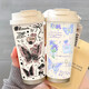 
THERMOS Simple Butterfly Thermos (THERMOS) Stainless Steel Portable Double Drinking Coffee Cup 2025 New Women's Straw Water Cup High-Precision BW1048 Blue Butterfly + Lanyard 316 Stainless Steel