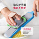 Swiss Likan vegetable cutter, potato shreds, grater, multifunctional slicing tool, cabbage grater, red and blue powder, set of 3 pieces, 2mm fine shred version