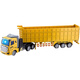 Zhouke Mining Dump Truck Electric Wireless Remote Control Engineering Truck Container Truck Detachable Transport Truck Vehicle Weight Children's Electric Vehicle 34CM Long American Tractor Truck-Green Standard Configuration