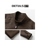 Falling men's style stand collar pu leather jacket men's spring and autumn Korean style light mature style casual leather jacket top trend coffee color 4XL weight 170-185Jin Jin is equal to 0.5 kg