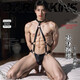 Men's special thong valet underwear gay male couple jGG set airplane lace thin transparent low