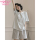 
Modal pajamas for women in 2025 summer new short-sleeved shorts striped casual and fashionable can be worn on the outside simple home clothing set YZT9855 M Recommended 75-95Jin [Jin equals 0.5 kg]