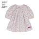 Jnby by JNBY Jiangnan Buyi children's clothing liberty printed short-sleeved shirt bud sleeve pullover round neck summer girls 1P5211050 199/white background colorful pattern 160