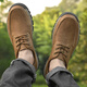 Dragonfly (DRAGON-FLY) men's shoes with anti-slip wear-resistant soft sole classic comfortable office business casual lace-up men's leather shoes versatile dad's shoes trend black [9715 four-season model] 38