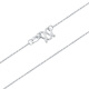 Mengjinyuan platinum necklace cross chain pressed plain chain clavicle chain men and women same style as a birthday gift for girlfriend, weight about 2.55g, chain length 45cm