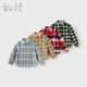 David Bella boys cotton shirt children's plaid shirt autumn baby children's clothing fashionable top