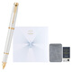 Parker birthday gift fountain pen and ink pen high-end business gift birthday free engraving gift stationery gift box light luxury gift high-end gift graduation gift box popular products streamer platinum clip ink pen + departure gift box