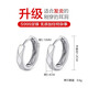 Mansheng 999 Pure Silver Men's Earrings Sterling Silver Light Luxury Neutral Trendy Personality Fashionable Earrings Single Cool Handsome Earrings 999 Pure Silver Earrings Single