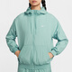
Nike women's hooded sun protection clothes autumn loose casual sports mesh jacket jacket NIKE FV6299 017 cannon fodder/sail white XS