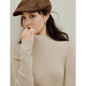 Inman seamless one-piece half turtleneck pure wool sweater 2025 autumn women's new knitted bottoming sweater oatmeal color M