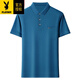 
Playboy (PLAYBOY) dad short-sleeved T-shirt middle-aged men's summer pure cotton top POLO. Shirt real pocket casual half-sleeved men's T smooth 6636 green XL 175135-150Jin [Jin equals 0.5 kg]