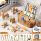 OLOEY screwing toy children's repair tool box boy educational hands-on screwdriver electric drill assembly baby 3 to 6 years old 81-piece set screwing tool box