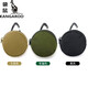 Känguru (Känguru) Mini Reißverschluss Aufbewahrung Schlüsselbeutel Kopfhörer Beutel Münzen kleine Münzen Brieftasche kleiner runder Kuchenbeutel Rucksack Anhänger One Size Khaki