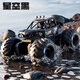 4DRC amphibious remote control car with camera alloy four-wheel drive RC off-road vehicle climbing car toy children's gift amphibious four-wheel drive car-black handle remote control