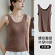Yalu brand threaded cotton camisole women's outer wear slimming large size camisole inner wear bottoming shirt bottoming vest for women 1478# Gray XL 130-150Jin Jin equals 0.5 kg