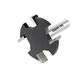 
Lejiang metric four-tooth T-shaped knife woodworking edge trimming machine slot milling cutter engraving machine slot G-type handle groove tool 12806mm6T