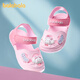 Balabala children's shoes children's sandals girls cartoon animal shoes non-slip 2025 spring new toe shoes sweet pink 60010 16