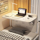 Ke Xiangtu Computer Desk Dormitory Bed Desk Dormitory Folding Table Bunk Desk Side Student Hanging Fixed Small Table Warm White 30cm Upgraded Thickening Folding Model