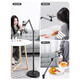 Ulanzi excellent basket TH07 overhead camera mobile phone holder 1.45 meters cantilever mobile phone holder pitch shot 360 degree horizontal and vertical switching live broadcast floor stand beauty food food live broadcast delivery standard TH07 overhead camera mobile phone holder