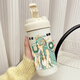 
Luxu Juju Diaochan peripheral water cup double-form Muxia linkage series outdoor sports portable high-value double-drinking couple cup VB3527 flower single thermos cup---cordless 530ml