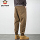 Big Mouth Monkey (paul frank) casual pants men's autumn loose legged pants men's small-foot overalls harem men's pants khaki XL