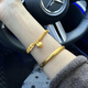 BMOI Old Phoenix 999 gold pure gold Xiaopangfu bracelet feminine style new versatile Five Emperors coin braided bracelet
