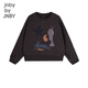 Jnby by JNBY Jiangnan Buyi children's sweatshirt autumn 1N8410700 011 carbon black 165cm (adult)