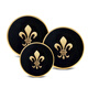 GIEVES CHARLES24K gold-plated embossed gold buttons, men's suit coat gold-plated buttons, two skulls (suit placket)