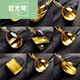Du YouQin Blonde Crystal Titanium Crystal Drops Мужчины и женщины Транспортные подвесные ожерелье Пара Подарок № 6198