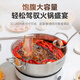 Lingfeng hot pot stainless steel hot pot basin shabu-shabu stew pot instant noodle pot uncoated induction cooker gas stove universal Yuanyue 26cm