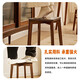 Jiayi solid wood stool home dining table stool living room dining chair creative stackable square stool log color bench bedroom dressing stool