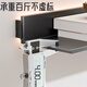 Liuying aluminum alloy storage rack LED light-emitting laminate metal laminate with light wall suspended laminate straight-line display rack black matte length 100cm width 20cm_with light version