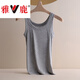 Yalu brand threaded cotton camisole women's outer wear slimming large size camisole inner wear bottoming shirt bottoming vest for women 1478# Gray XL 130-150Jin Jin equals 0.5 kg