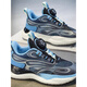 Dr. Jiang Boys 'Schuhe 2024 Winter neuer Teenager plus Samt zwei Baumwollschuhe mittelgroße Kinder-Laufschuhe Kindersport L9903-1 Hellblau (Winternetz) plus Samt 30 Standardgröße [Schuhlänge 19,3 cm]