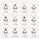GiO Jewelry Birthstone Akoya Seawater Pearl Necklace Young Style 18K Gold Pendant Clavicle Chain Birthday Gift December Tanzanite + Pearl 7.5-8mm