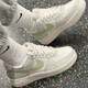 耐克（NIKE）休闲鞋女鞋2025夏季新款运动鞋AF1空军一号低帮板鞋IB3881-001 IB3881-001幻影灰白/浅军绿 36.5